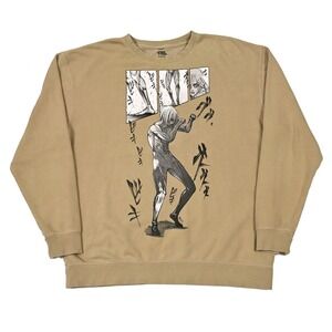BAIT x Attack On Titan Graphic Pullover‎ Sweatshirt Mens 2XL Female Titan Anime